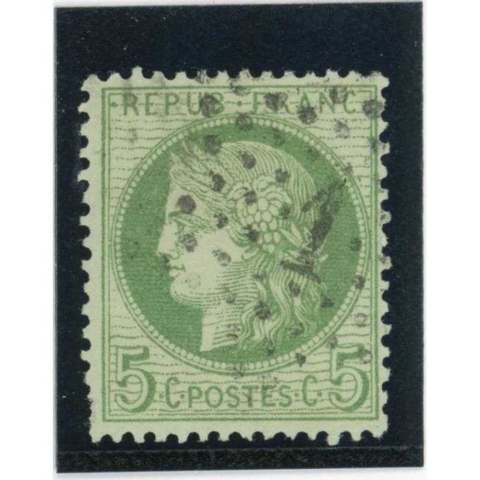 YT 53 f - Etoile 1 - Fond ligné - Cote 80 Euros