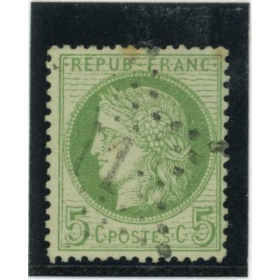 YT 53 f - Etoile 11 - Fond ligné - Cote 80 Euros