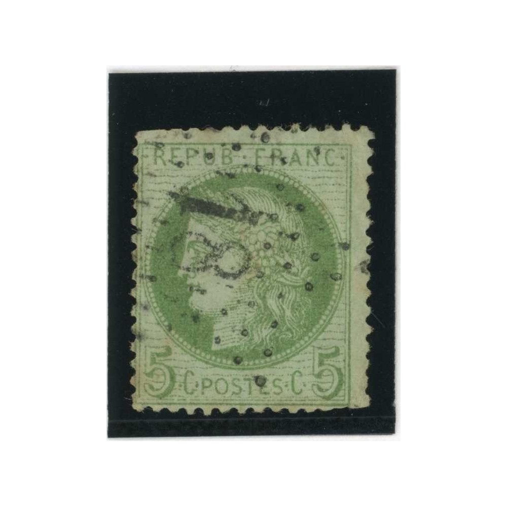 YT 53 f - Etoile 18 - Fond ligné - Cote 80 Euros