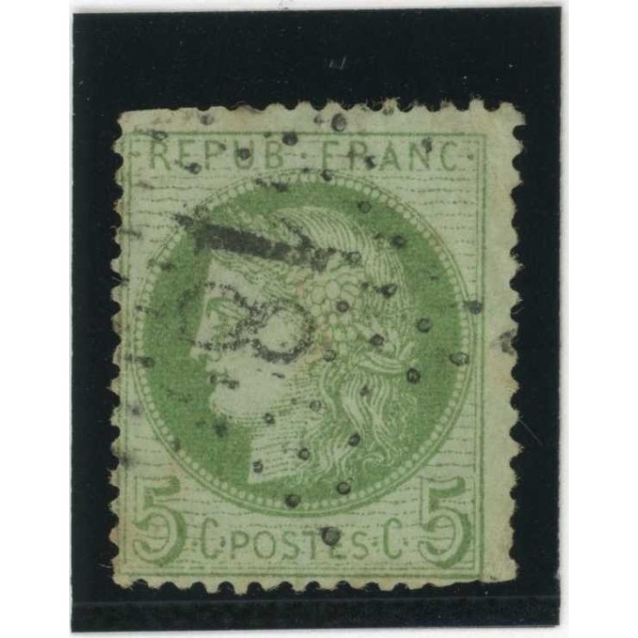 YT 53 f - Etoile 18 - Fond ligné - Cote 80 Euros