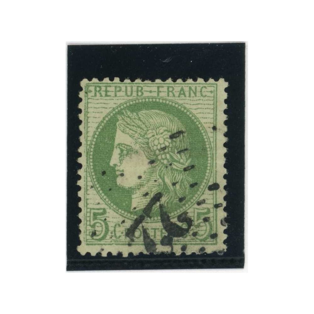 YT 53 f - Etoile 22 - Fond ligné - Cote 80 Euros