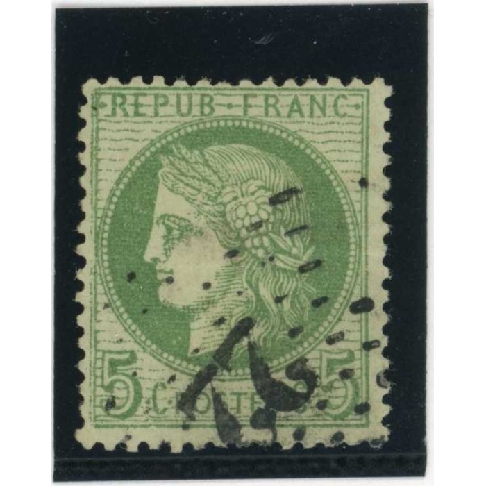 YT 53 f - Etoile 22 - Fond ligné - Cote 80 Euros