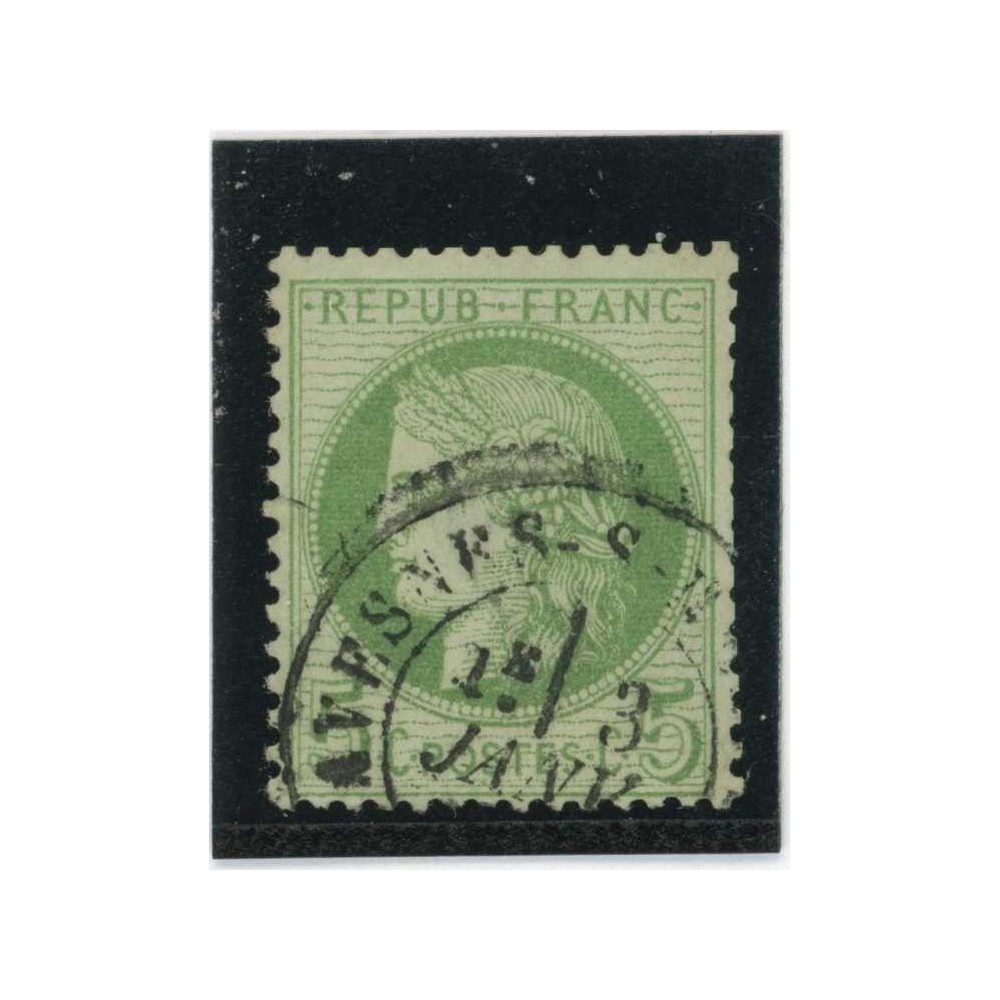YT 53 f - Fond ligné - Cote 75 Euros
