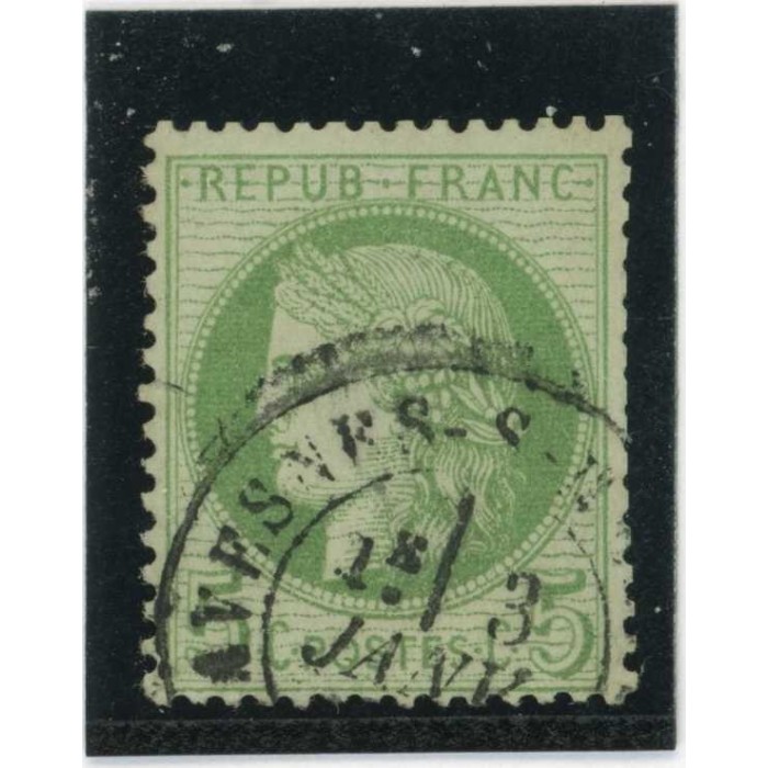 YT 53 f - Fond ligné - Cote 75 Euros