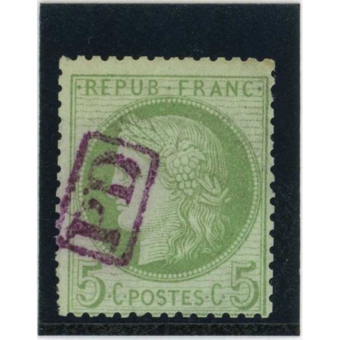 YT 53 - PD rouge dans un rectangle - Cote 45 Euros