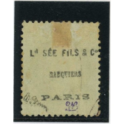YT 53 - PUBLICITE au verso - Signé Brun - Cote 70 Euros