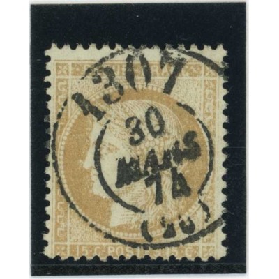 YT 59 - Bureaux de passe 1307 du 7 Aout 74 - Cote 25 Euros