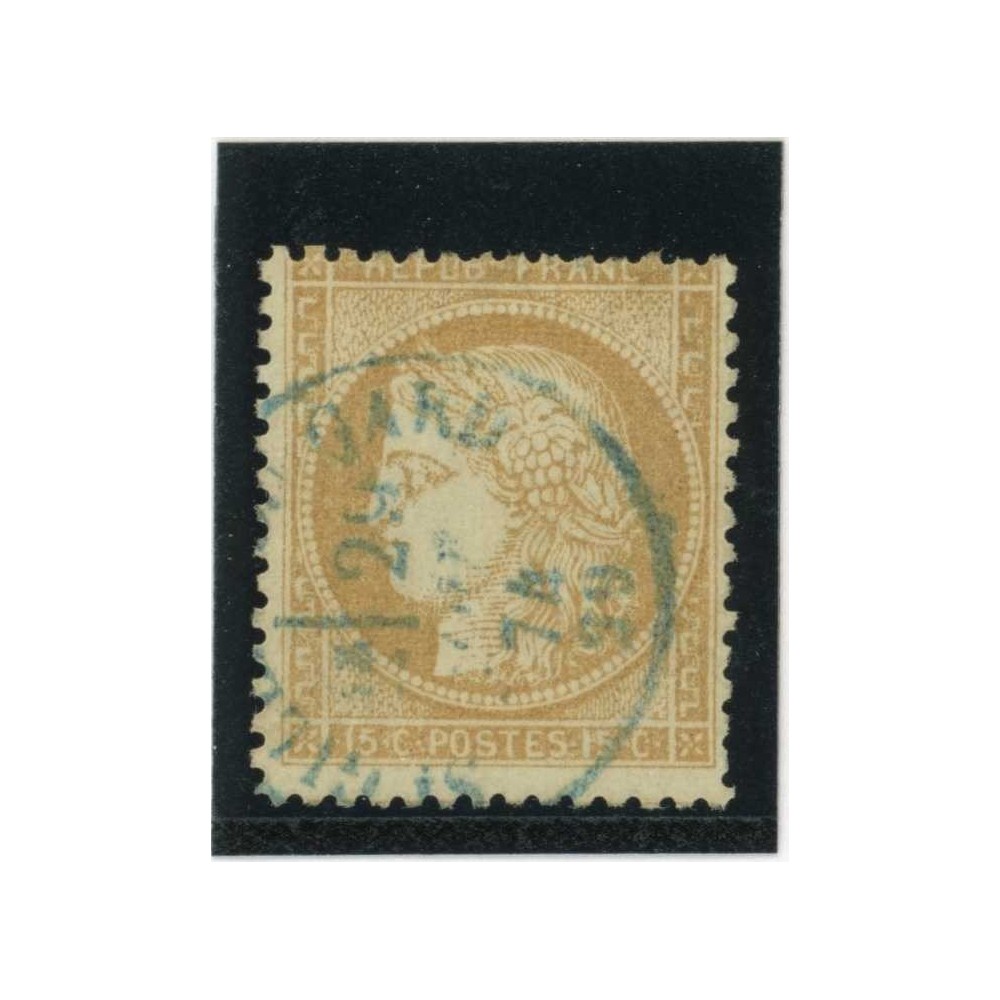 YT 59 - Cachet à date bleu - Cote 15 Euros