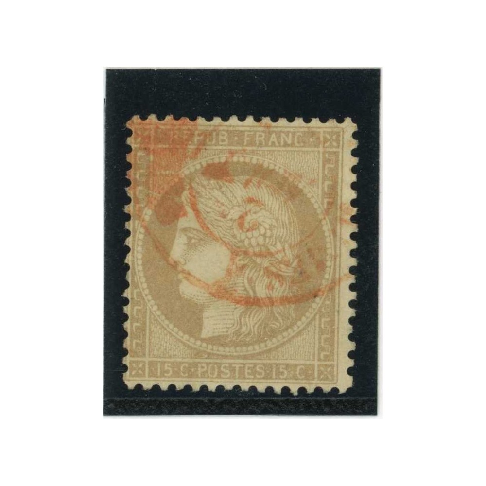 YT 59 - Cachet a date rouge des imprimés - Cote 25 Euros