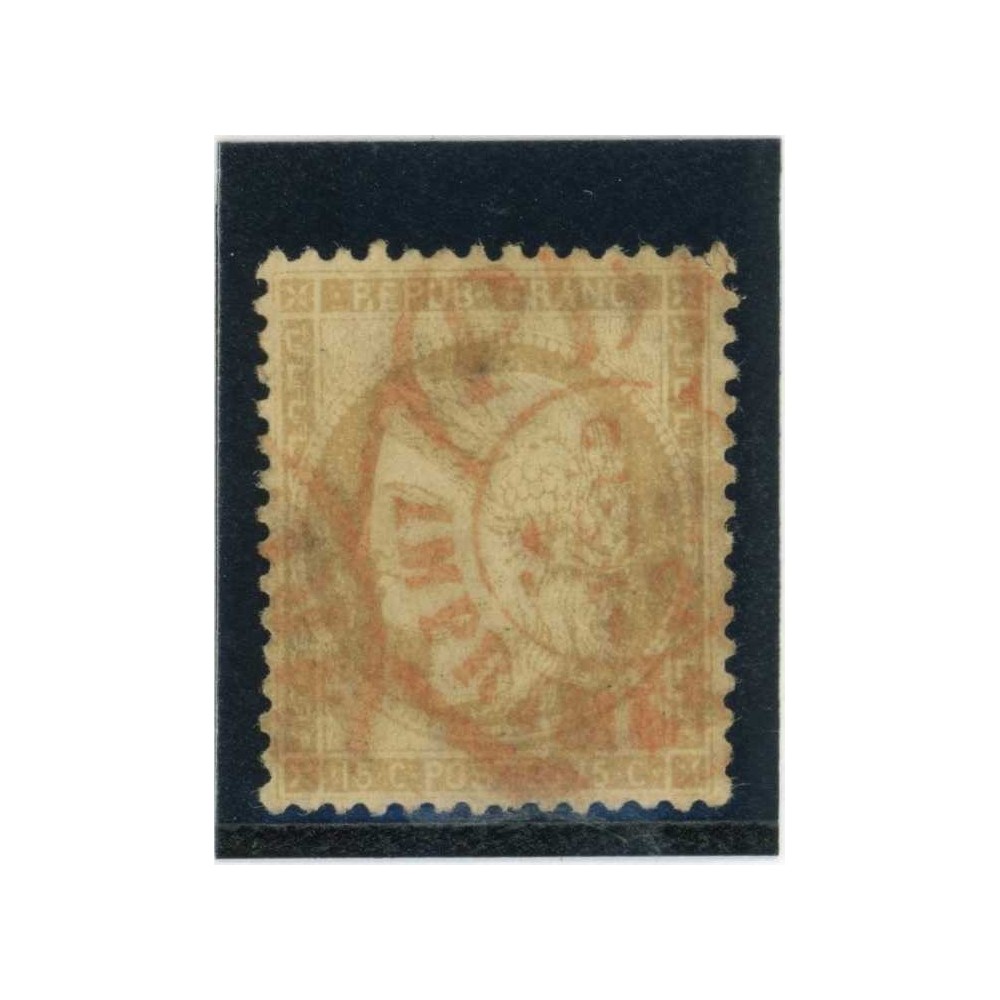 YT 59 - Cachet a date rouge des imprimés - Cote 25 Euros