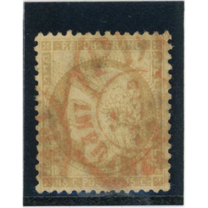 YT 59 - Cachet a date rouge des imprimés - Cote 25 Euros