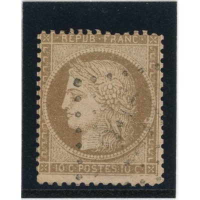 YT 58 - Oblitéré - Variété : Anneau lune - Cote 50 Euros