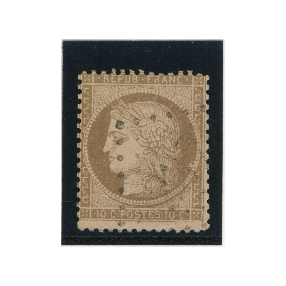 YT 58 - Oblitéré - Variété : Anneau lune - Cote 50 Euros