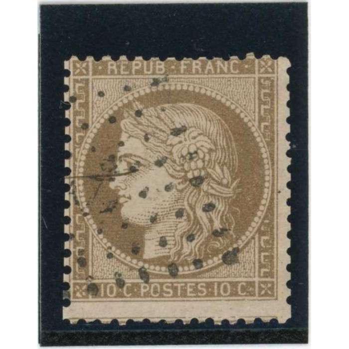 YT 58 - Oblitéré - Variété : Décalé - Cote 50 Euros