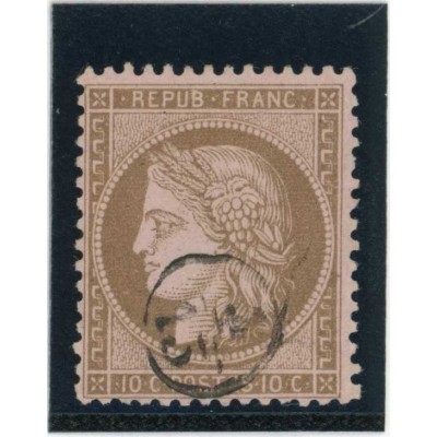 YT 58 - 3/15 dans un cercle - Cote 40 Euros