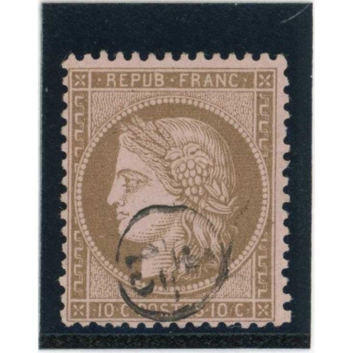 YT 58 - 3/15 dans un cercle - Cote 40 Euros