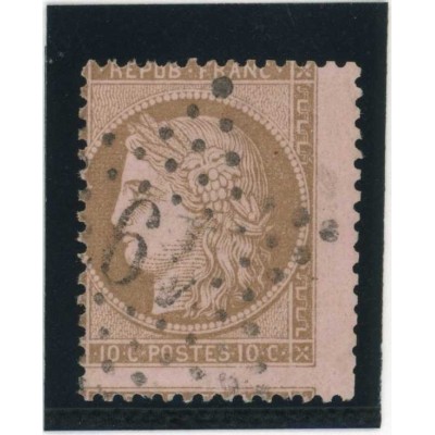 YT 58 - Oblitéré - Variété : Décalé - Cote 50 Euros