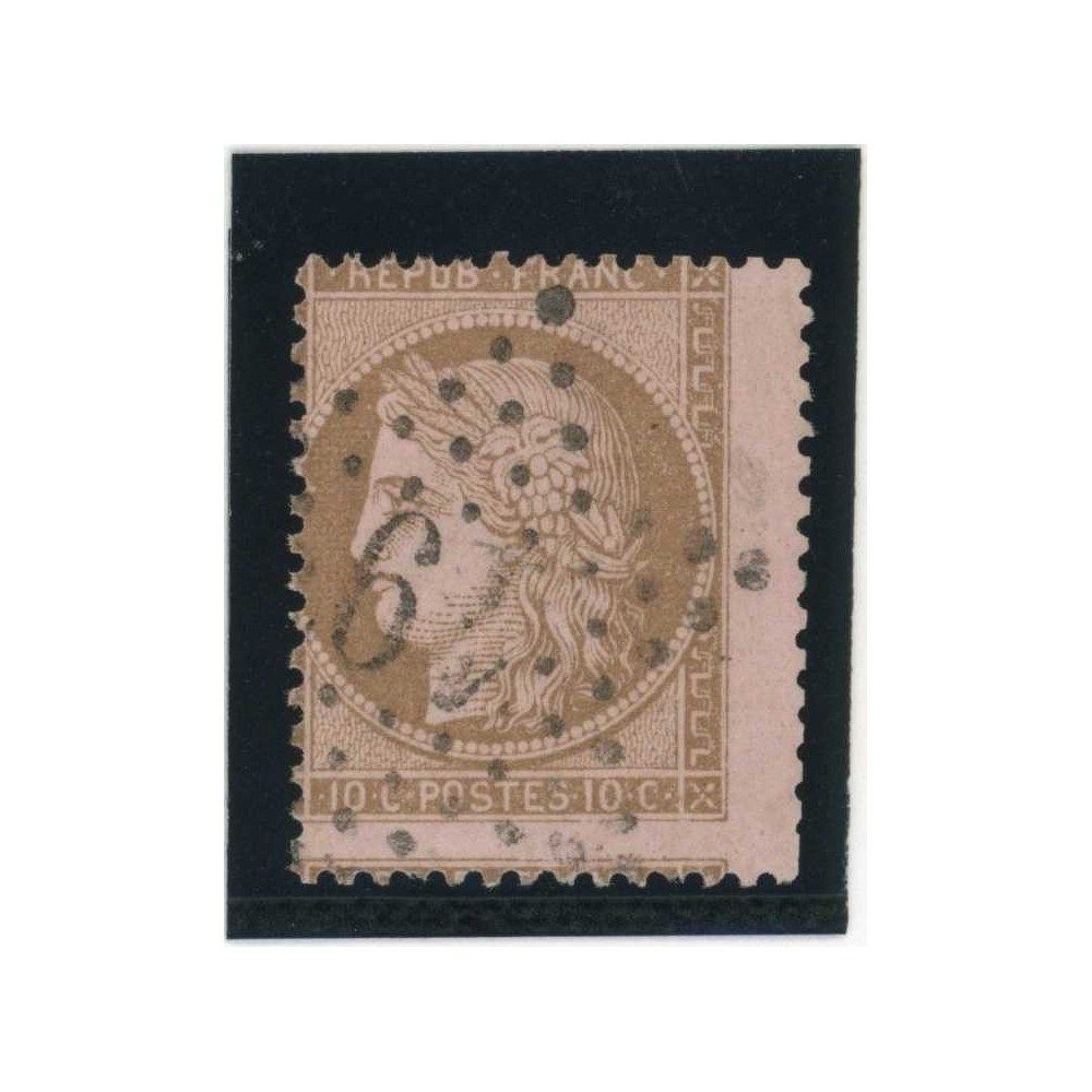 YT 58 - Oblitéré - Variété : Décalé - Cote 50 Euros