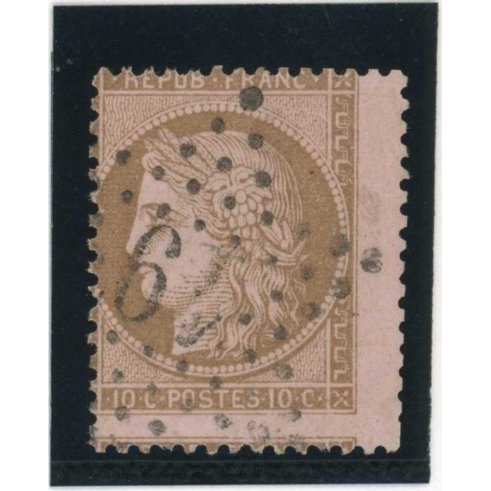 YT 58 - Oblitéré - Variété : Décalé - Cote 50 Euros