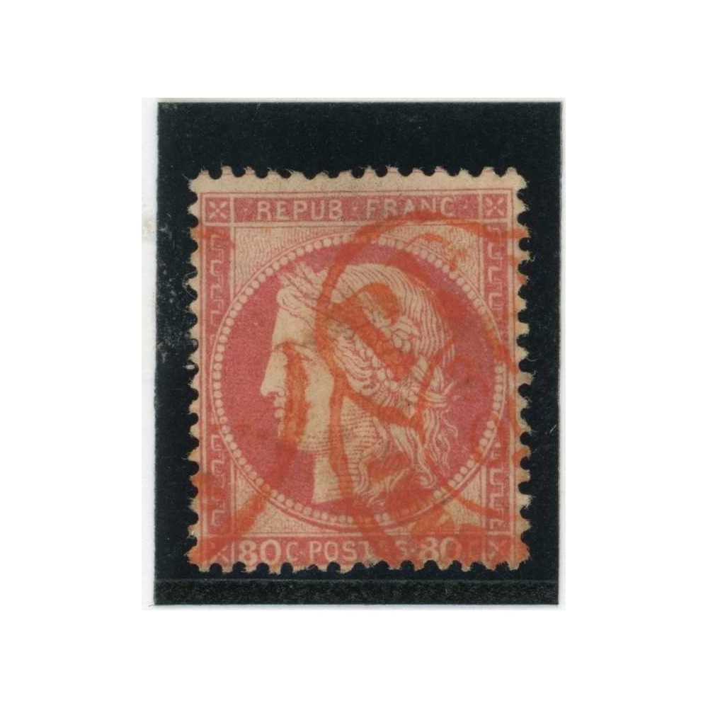 YT 57 - Cachet a date rouge des imprimés - Cote 60 Euros