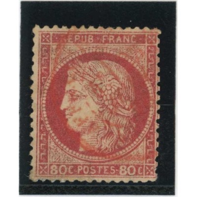 YT 57 - Cachet a date rouge des imprimés - Cote 60 Euros