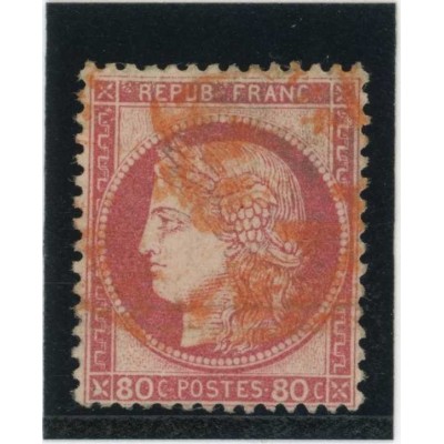 YT 57 - Cachet a date rouge des imprimés - Cote 60 Euros