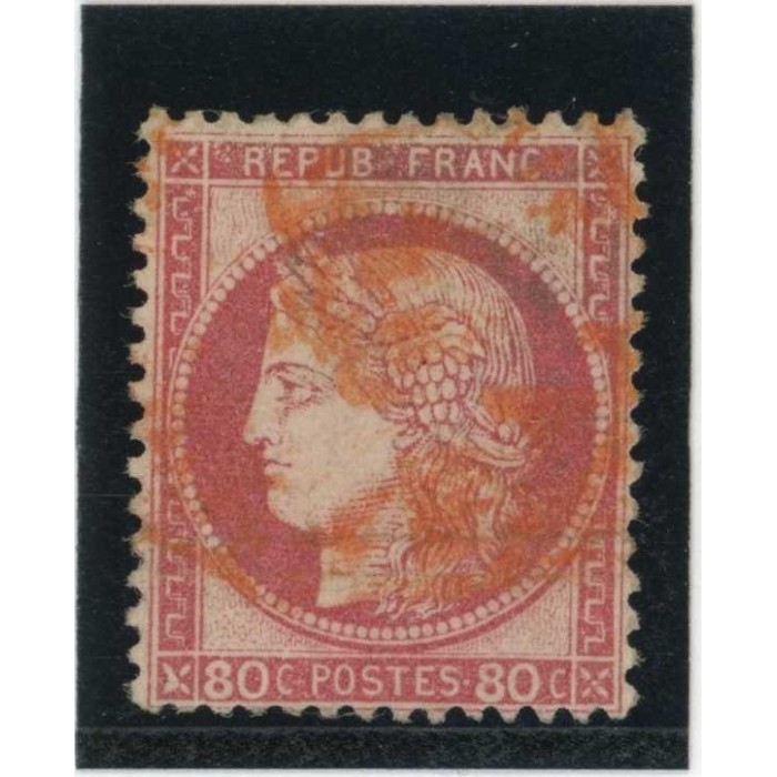 YT 57 - Cachet a date rouge des imprimés - Cote 60 Euros