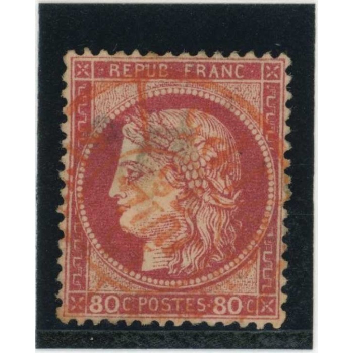 YT 57 - Cachet a date rouge des imprimés - Cote 60 Euros
