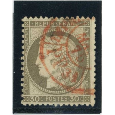 YT 56 - Cachet a date rouge des imprimés - Cote 40 Euros