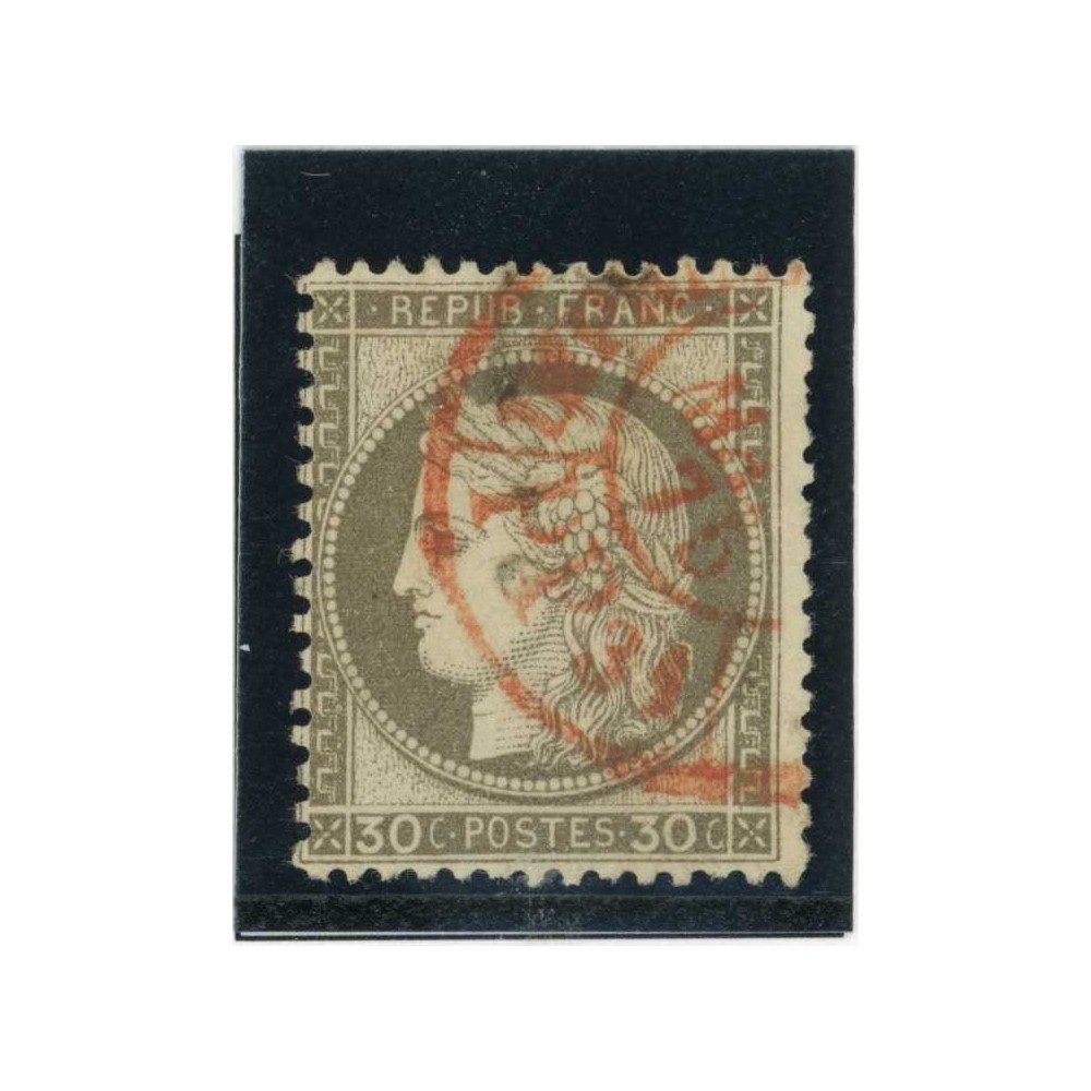 YT 56 - Cachet a date rouge des imprimés - Cote 40 Euros