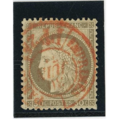 YT 56 - Cachet a date rouge des imprimés - Cote 40 Euros