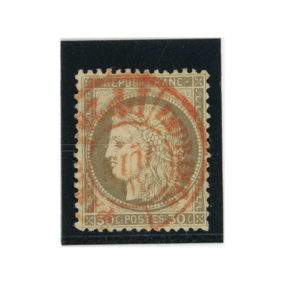 YT 56 - Cachet a date rouge des imprimés - Cote 40 Euros