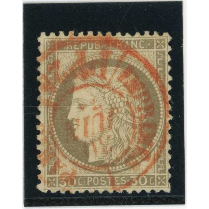 YT 56 - Cachet a date rouge des imprimés - Cote 40 Euros