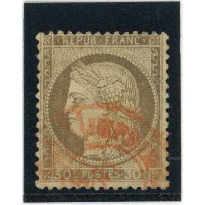 YT 56 - Cachet a date rouge des imprimés - Cote 40 Euros