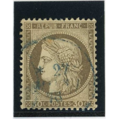 YT 56 c - Fond ligné - Oblitéré - Cote 20 Euros