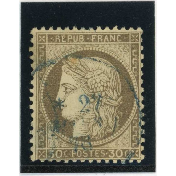 YT 56 c - Fond ligné - Oblitéré - Cote 20 Euros