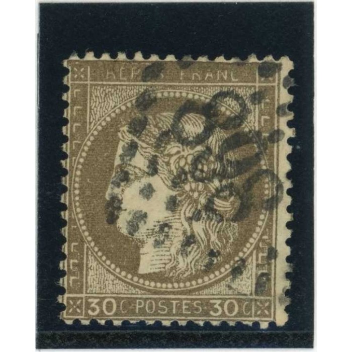 YT 56 c - Fond ligné - Variété : Maculage bas - Cote 90 Euros