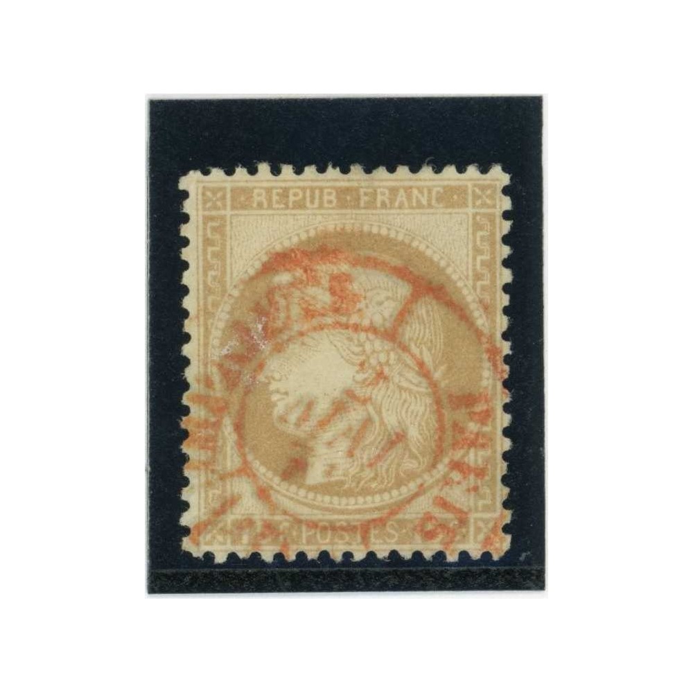 YT 55 - Cachet a date rouge des imprimés - Cote 20 Euros