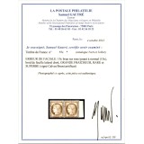 YT 55 c - 15 c. et 10 c. - Neuf x - Certificat VO 22/437 et VO 82/328 - Cote 13000 Euros