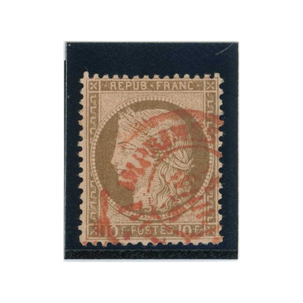 YT 54 - Cachet a date rouge des imprimés - Cote 25 Euros