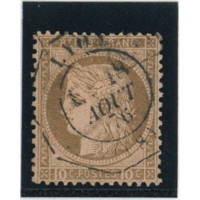 YT 54 - Cachet octogonal Lyon - Cote 35 Euros