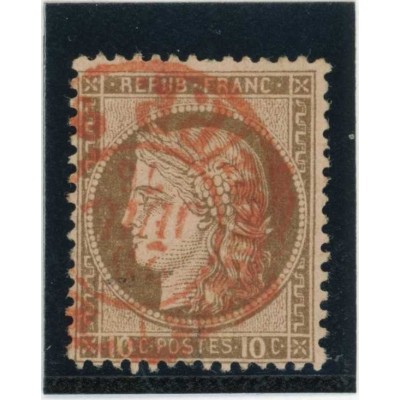 YT 54 - Cachet a date rouge des imprimés - Cote 25 Euros