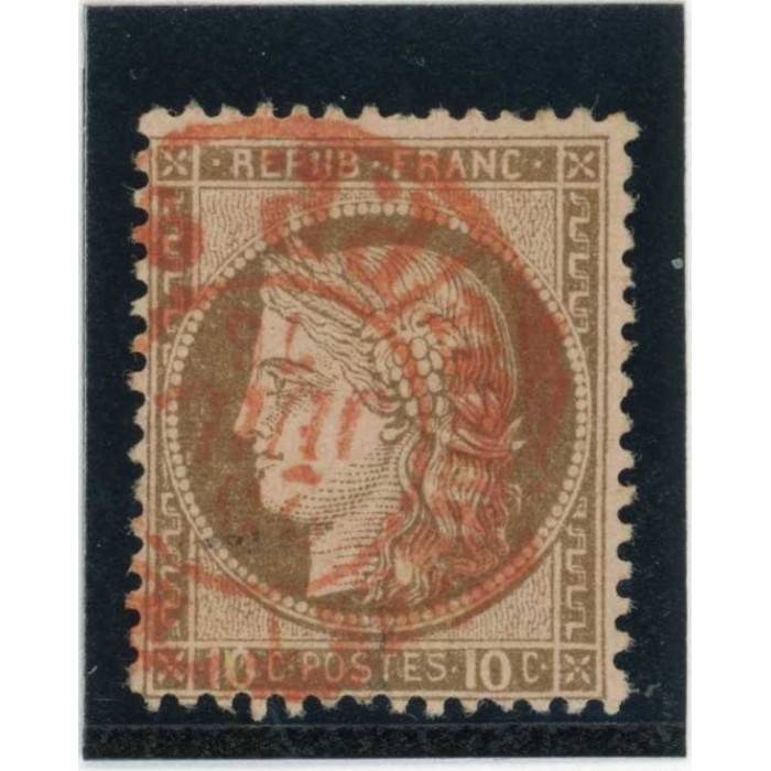 YT 54 - Cachet a date rouge des imprimés - Cote 25 Euros