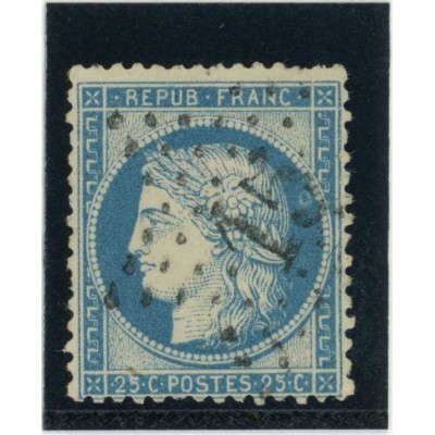 YT 60A - Etoile 15 - Variété : anneau lune derriere la tete - Cote 70 Euros