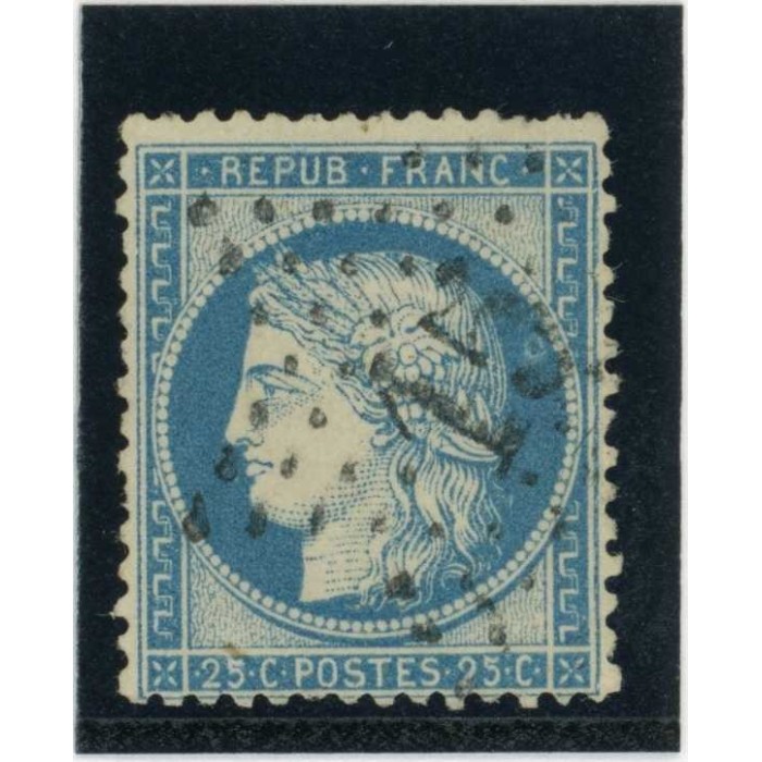 YT 60A - Etoile 15 - Variété : anneau lune derriere la tete - Cote 70 Euros