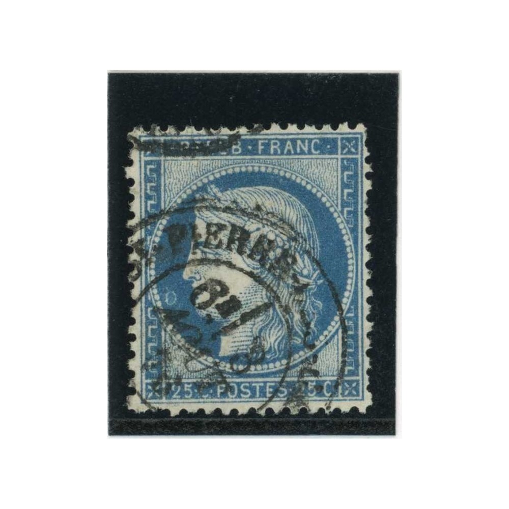 YT 60C - Cachet a Date - Variété : Anneau Lune devant la bouche - Cote 62 Euros