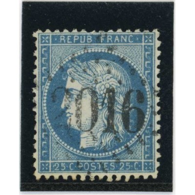 YT 60A - GC 2016 - Levallois - Seine (60) - Variété : Anneau Lune devant le front - Cote 70 Euros