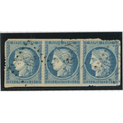 YT 60A - Oblitéré - Bande de 3 - Cote 9 Euros