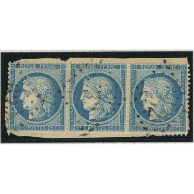 YT 60A - Oblitéré - Bande de 3 - Cote 9 Euros