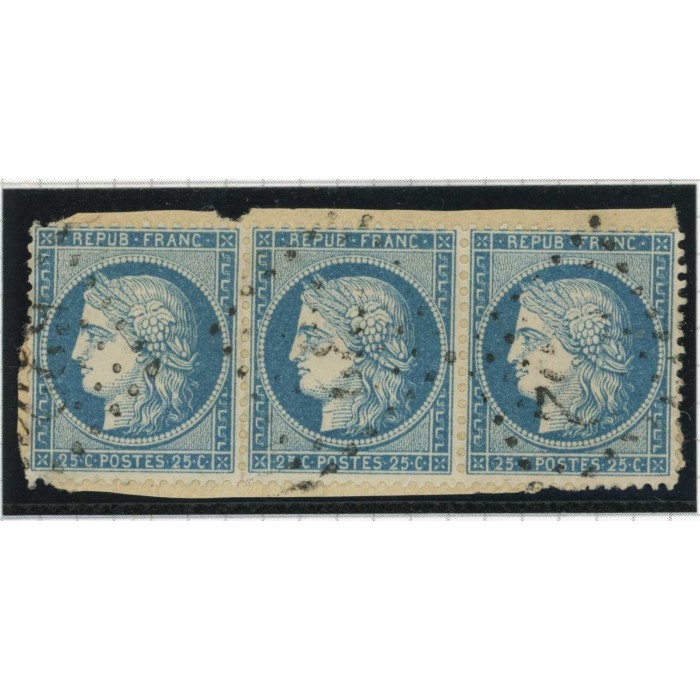 YT 60A - Oblitéré - Bande de 3 - Cote 9 Euros